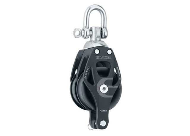 80mm Aluminum Element Double Block — Swivel, Becket